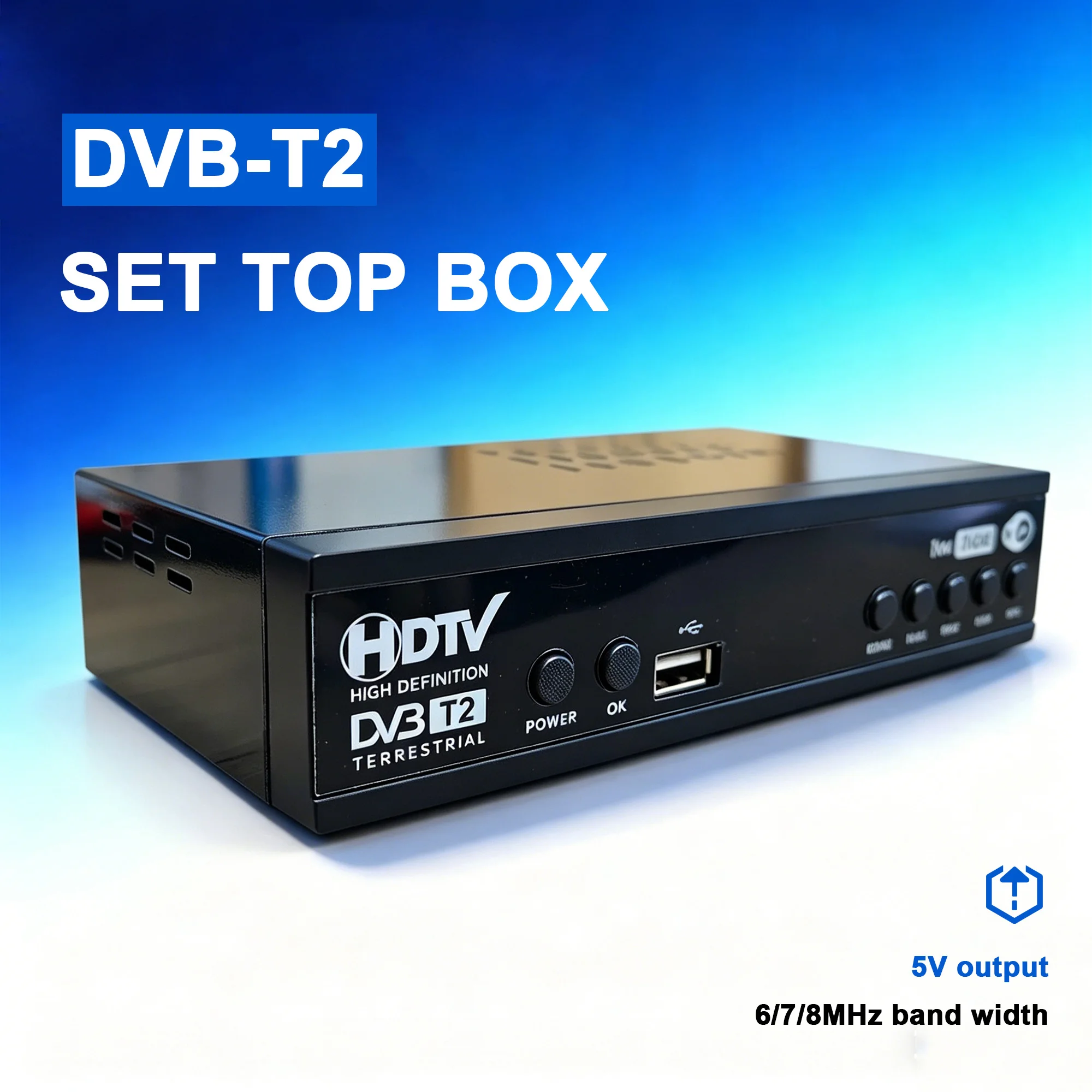 DVB-T/T2 Digital TV Receiver，Terrestrial Digital TV Set-Top Box, PVR HD Video & Audio