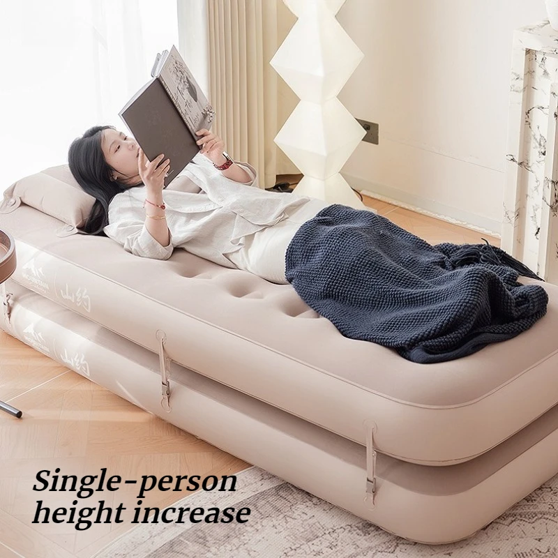 One-click Inflatable Mattress Outdoor Folding Household Stable Spliced Air Mattresses Overnight Sleeping Camping Supplies