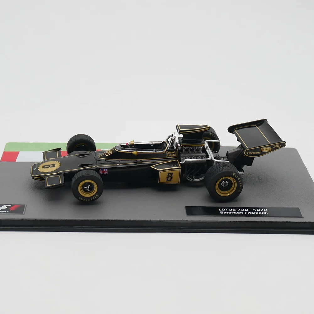 Ixo-metal modelo de carro de corrida, modelo do modelo do modelo do carro, o lótus 72d, o fittipaldi, o modelo do carro, o modelo é 1:43