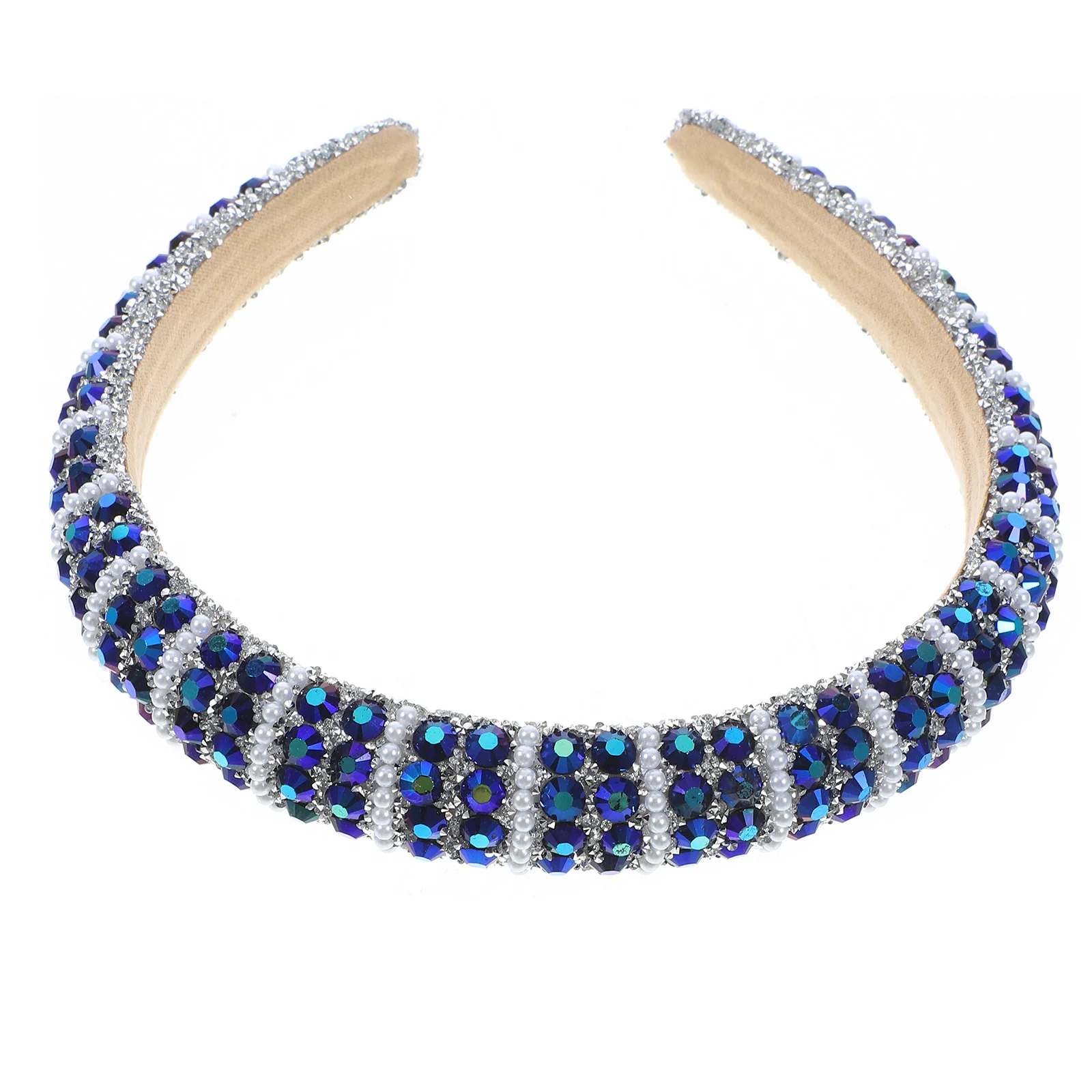 

Rhinestone Headband For Women Band Suitable For Curly Wavy Straight Hair Face Washing Exercise Hair Styling Tool Accessory