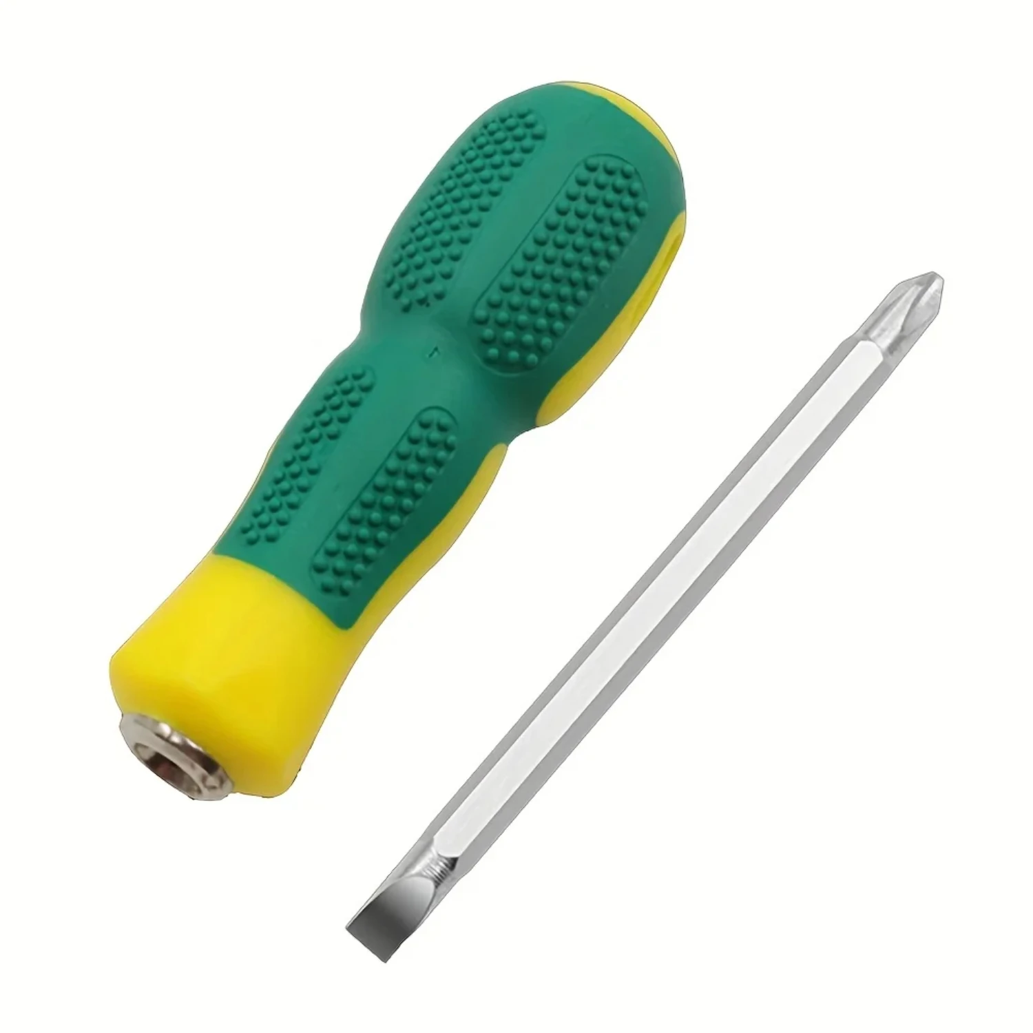 

Double Use Screwdriver Removable Hand Tool Slotted Phillips Screw Driver Double PH2 Dual Interchangeable