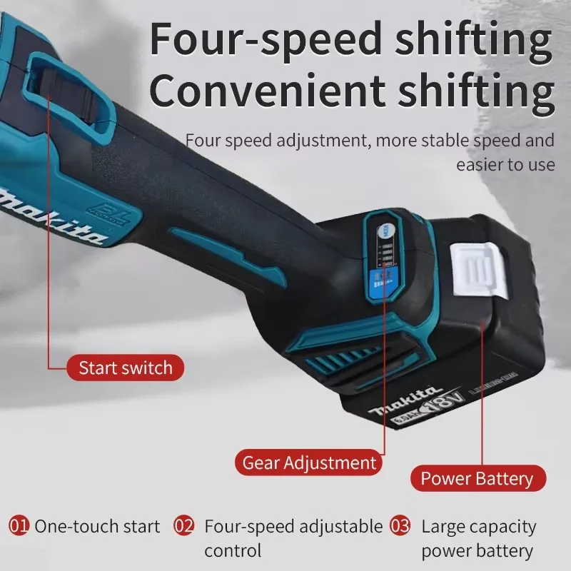 Makita cordless grinder, 4-speed electric rotary engraving tool, polishing tool, cordless portable grinding tool