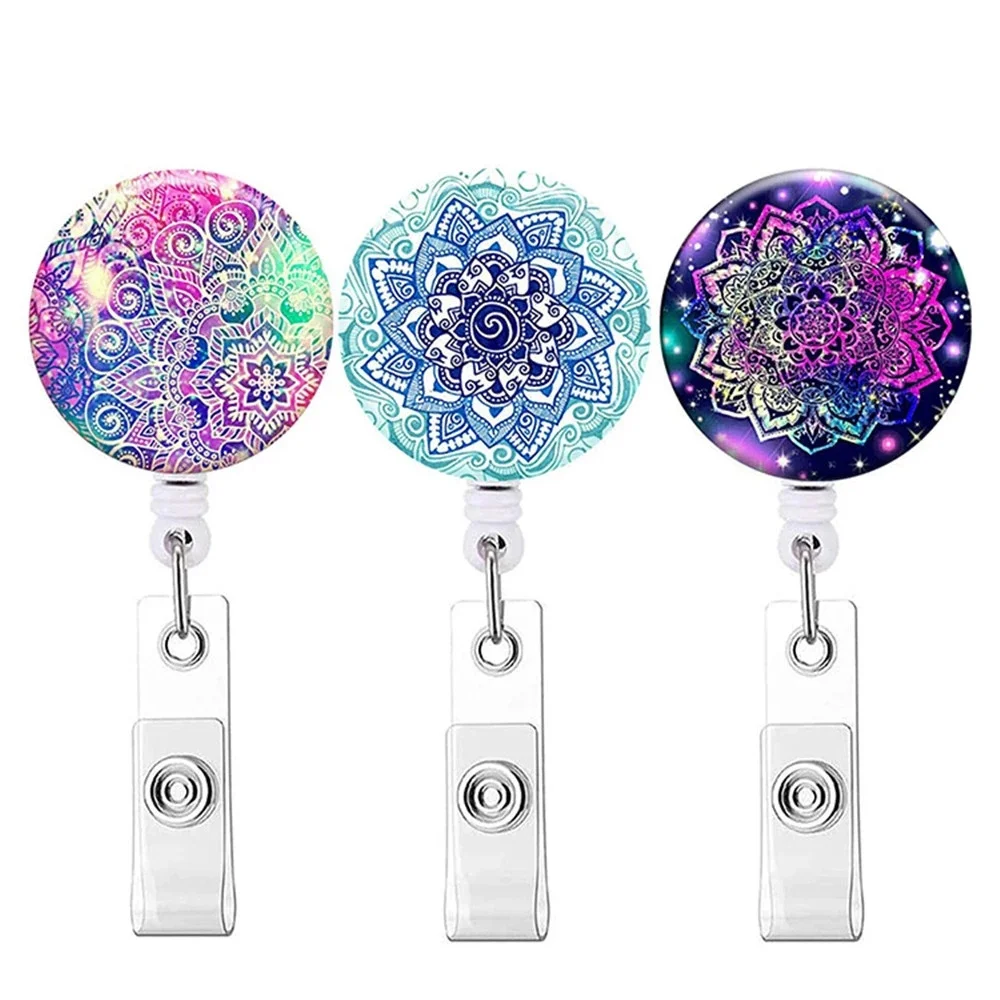 Rotating Clip Business Card ID Card Work Card Card Holder Clip Name Card Holder Nurse Doctor Retractable Badge ID Badge Holder