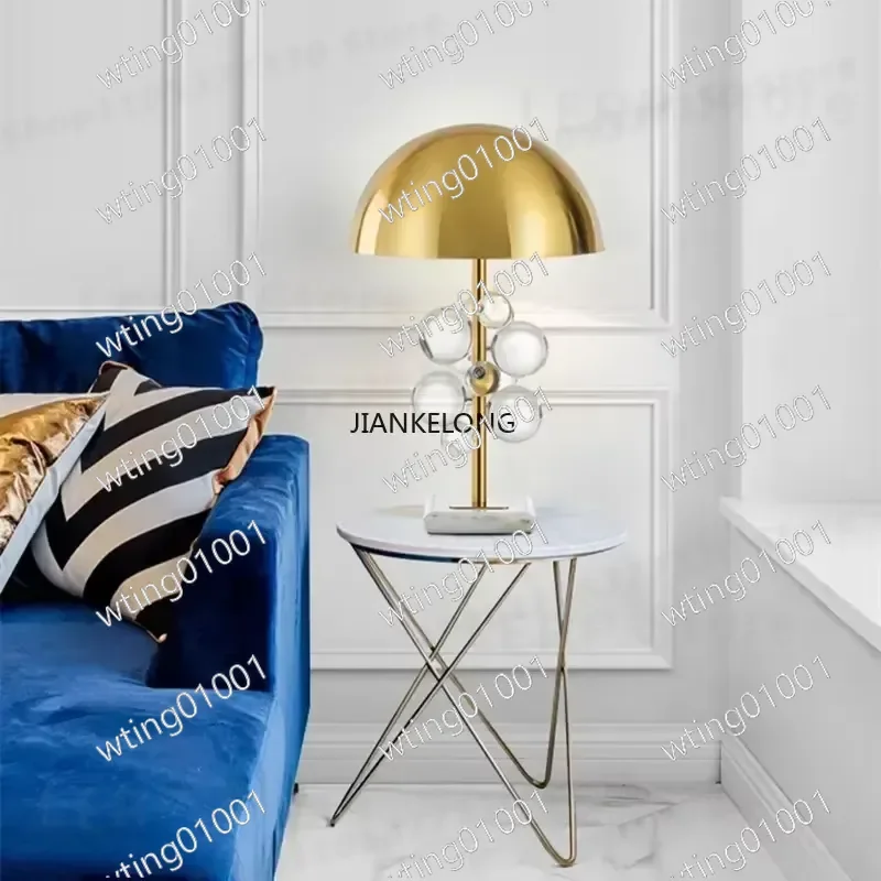 for Light Luxury Creative Crystal Table Lamp Colorful Transparent Bedroom Study Postmodern Room Decor