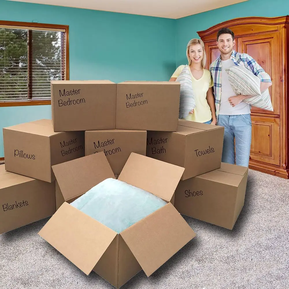 Conjunto de 10 Caixas de Mudança Extra Grandes, 23x23x16 Polegadas