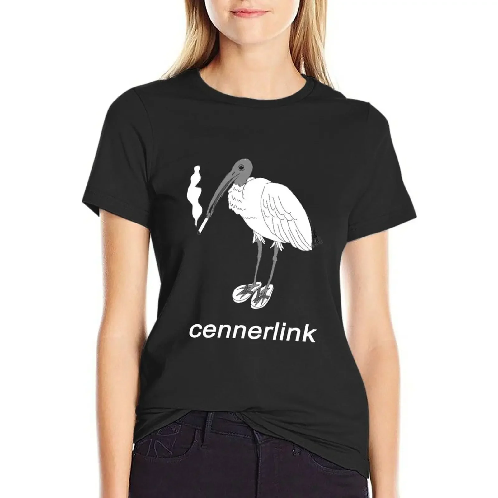 

Футболка Cennerlink Ibis (черного цвета), рубашка с животным принтом для девочек, милая одежда с графикой, футболки по индивидуальному заказу для женщин