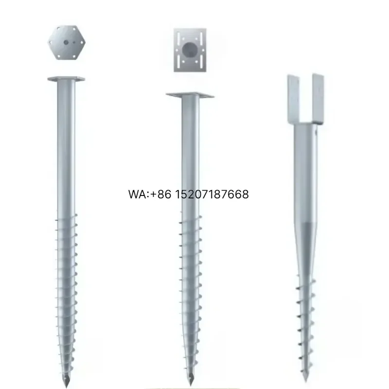 Wmwmnu for Galvanized Foundation System Earth Ground Screw Spiral Pile