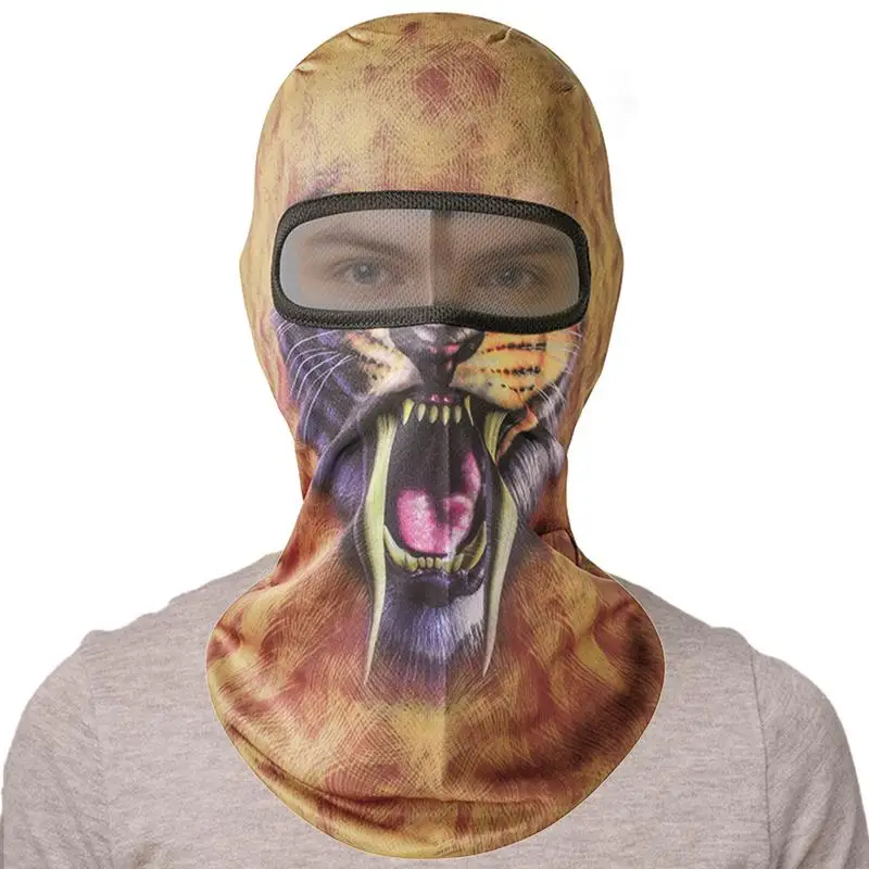 Animal Face Cover 3D Ski Cover Elastic Summer Soft Cooling Windproof Multipurpose Neck Gaiter For Cycling Motorcycle