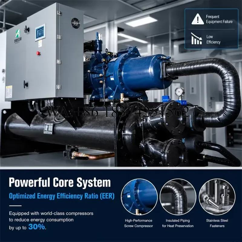Wmwmnu for High quality Industrial Ground Water Source Heat Pump Main Unit Automatic Control Eco Friendly Remote Monitoring