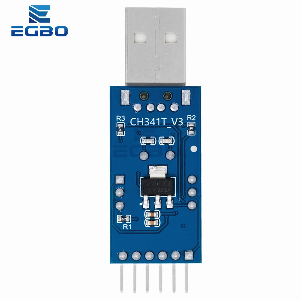 تحميل منفذ تسلسلي رقاقة واحدة من EGBO ، وحدة CH341T ، 50 فولت ، USB إلى I2C ، IIC ، UART ، USB إلى TTL ، 1-10