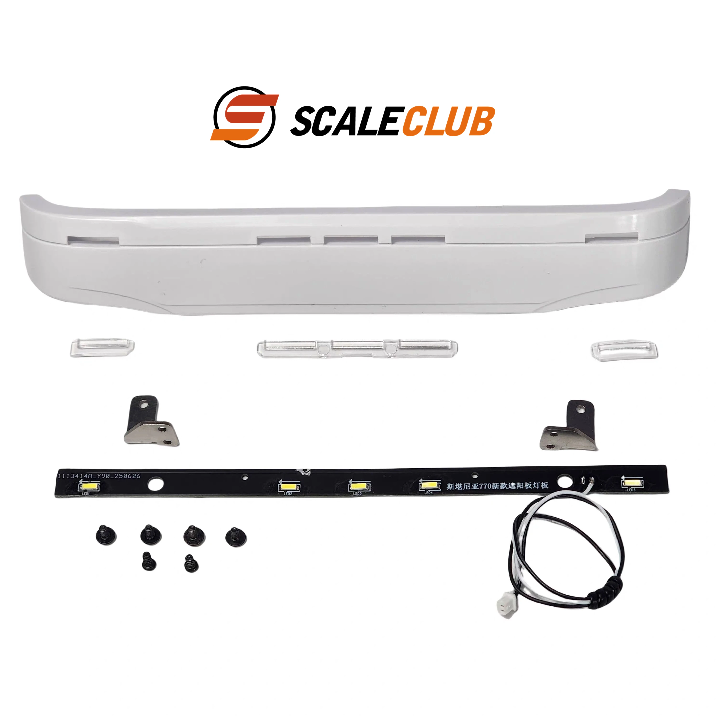 

SCALECLUB 1/14 Tamiya 770S Truck Cabin Upgraded Sun Visor with Lights