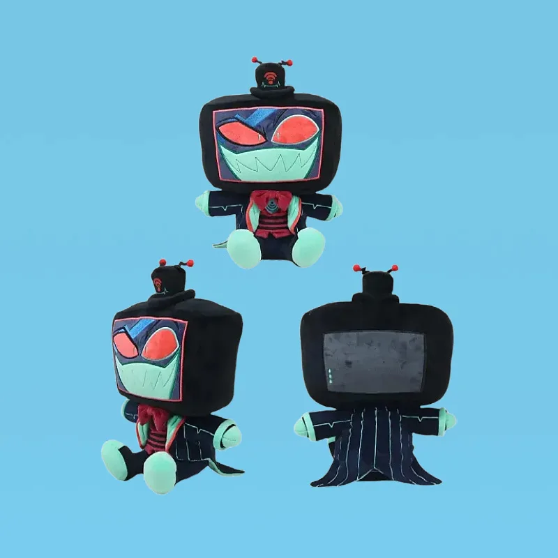 Hazbin Hotel S2 Villainous Vox Peluche Morbido Peluche Cartoon Doll Cuscino Regalo carino per i fan Film TV Articoli da collezione