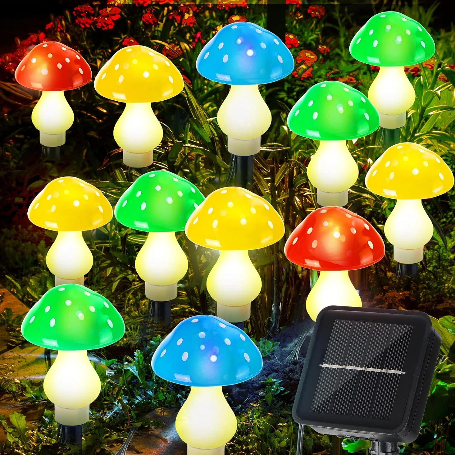 

Enhance your outdoor sanctuary with captivating and charming solar powered mushroom lights. Create an ethereal and magical atmos