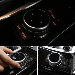 For BMW 1 3 5 7 Series X1 X3 F25 X5 E70 X6 E71 F30 F10 F07 E90 F11 E92 F20 Original Car Multimedia Buttons Cover iDrive Stickers