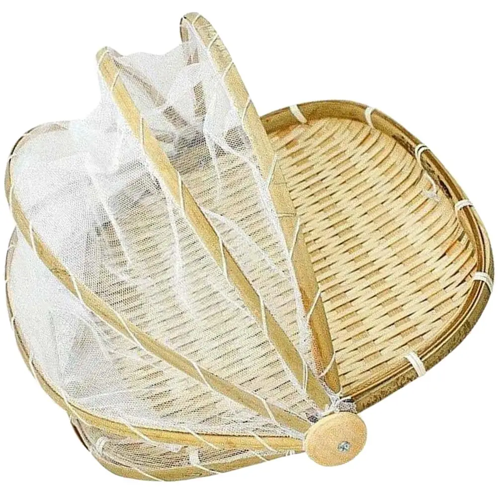 

Bamboo Woven Fruit Vegetable Basket Household Food Storage Lightweight Ventilated Kitchen Bar Accessories