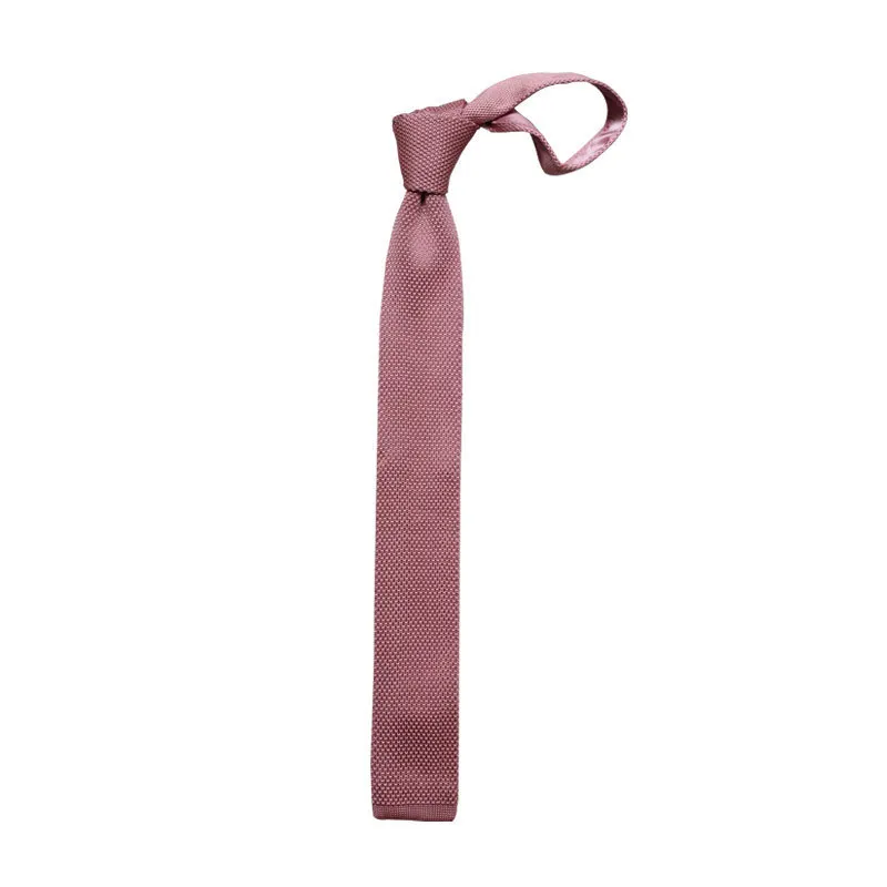 6CM 핑크 레드 니트 넥타이 남성 슬림 패션 넥타이 니트 타이 남녀 웨딩 데일리 캐주얼 넥타이 니트 크라바타