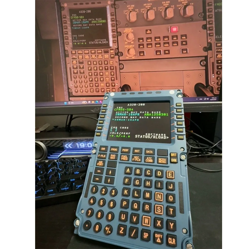Flight Simulator PFP 3N /MCDU Flight Control Display Civil Aviation Control Panel Dual-mode Display Drive for X-Plane MSFS