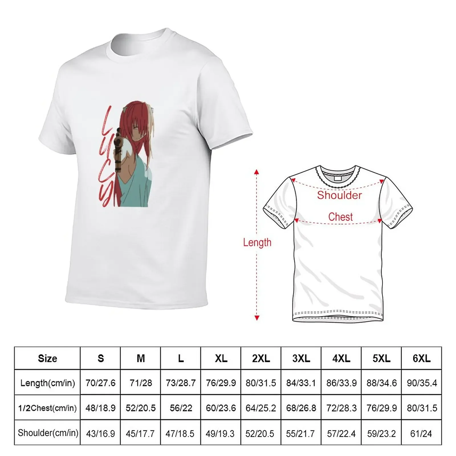 New Lucy Elfen Lied - ORIGINAL by SillyFun.redbubble.com T-Shirt custom t shirt sublime man t shirt mens graphic t-shirts anime