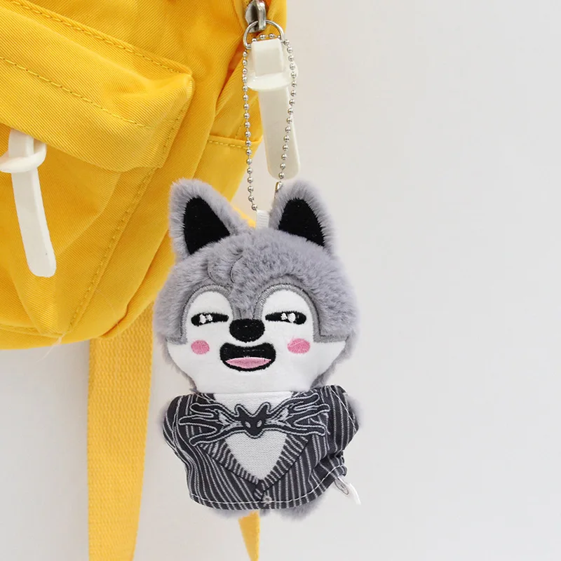 New SKZOO stray children plush toy keychain, cute animal doll bag, hanging decoration, toy pendant, children's gift