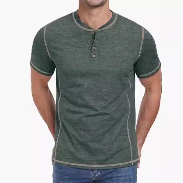 

T Shirts Men Streetwear 2024 Summer New Casual Short Sleeved Round Neck T-shirt Fashionable and Versatile Solid Color Top Man
