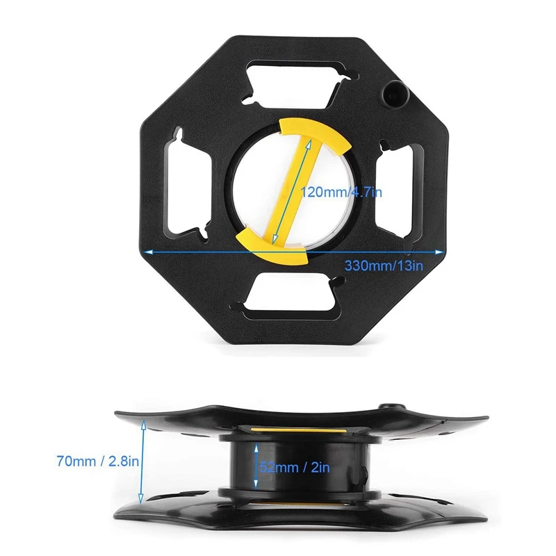 4X Outdoor Cable Tidy Reel 25M Storage Reel Wire Extension Tidy Frame Roll Up Stand For Caravan Yacht RV Cable Storage