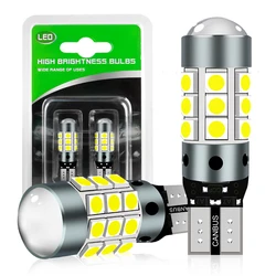 2Pcs W5W LED T10 LED Bulb 168 194 Canbus Nor Error 27SMD 3030 Car Signal License Plate Light Multi-color Day Running Light