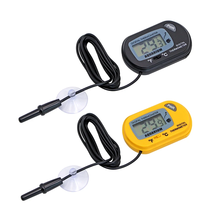 Fish Tank LCD Digital Aquarium Thermometer Temperature Water Meter Aquarium Temp Detector Fish Alarm Pet Supplies Tool Aquatic