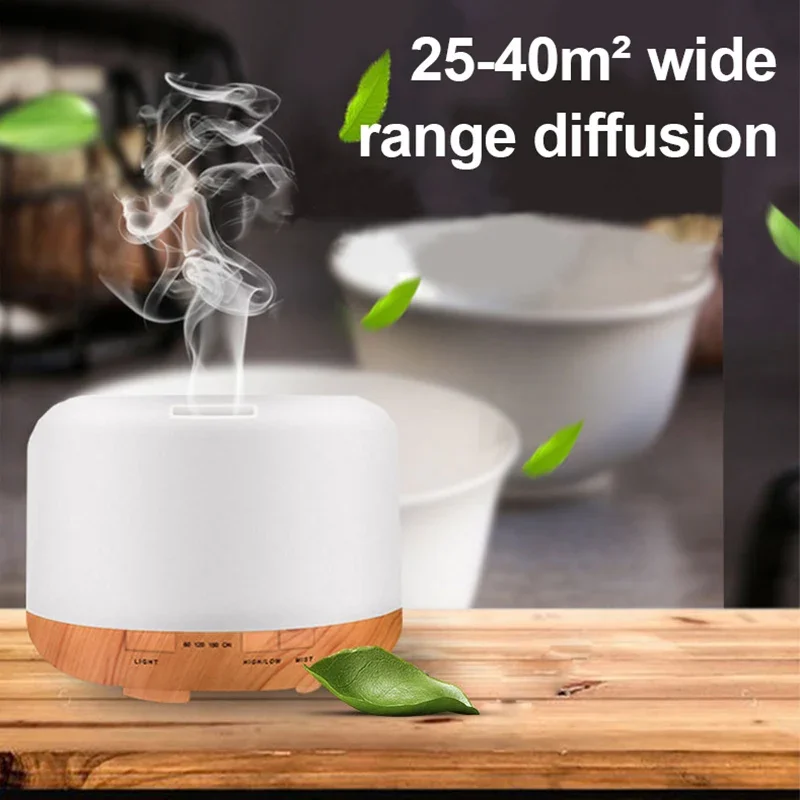 300/500ml Portable Humidifier Electric Oil Aroma Diffuser Air Ultrasonic Cool Mist Maker Fogger LED Mini Diffuser for Home Car