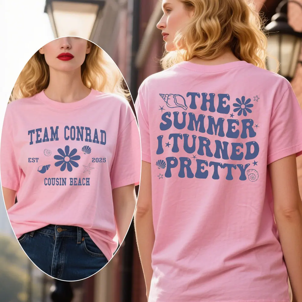 The Summer I Turned Pretty TShirt Team Conrad Team Jeremiah Tee Summer Romance Shirts Cousins Beach TSITP Conrad Fisher T-Shirts