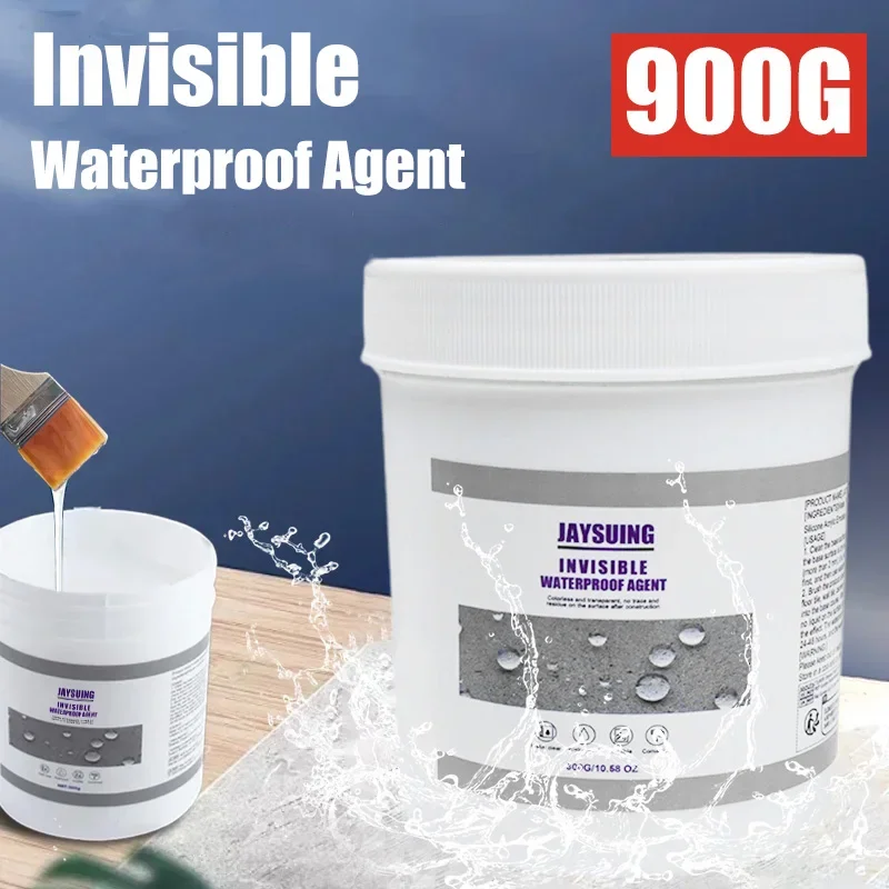 Agent imperméable Invisible 30/100/300/600/900g, revêtement d'étanchéité Transparent fort, colle adhésive sans fuite, Super scellant pour réparation