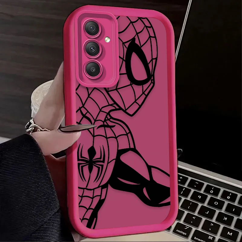 مارفل سبايدر مان الرجل الحديدي حافظة لهاتف سامسونج جالاكسي A54 A05 A05S A34 A24 A14 A53 A33 A23 A13 A52 A52S A32 A22 A12 A71 A51 A31 A50