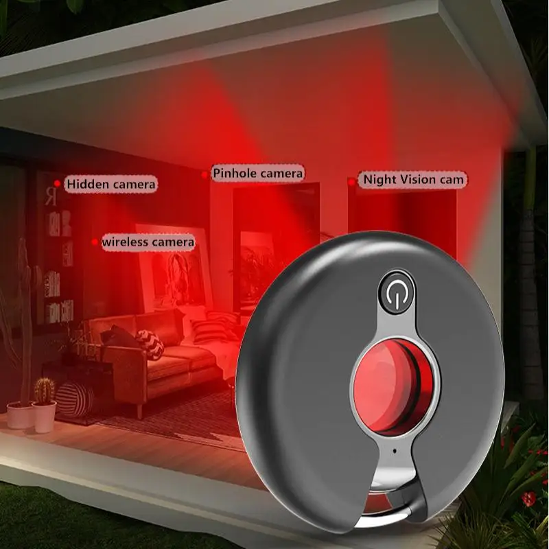 Mini Versteckter Kamera Detektor, Tragbar, Anti-Spionage, Infrarot Finder Hotel, Zimmer, USB Wiederaufladbar
