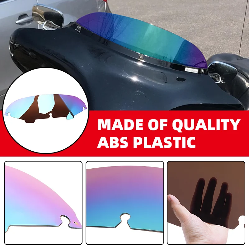 Motorcycle 5" Windscreen Windshield Deflectors Accessories For Harley Touring Electra Street Glide Ultra Classic FLHX 1996-2013