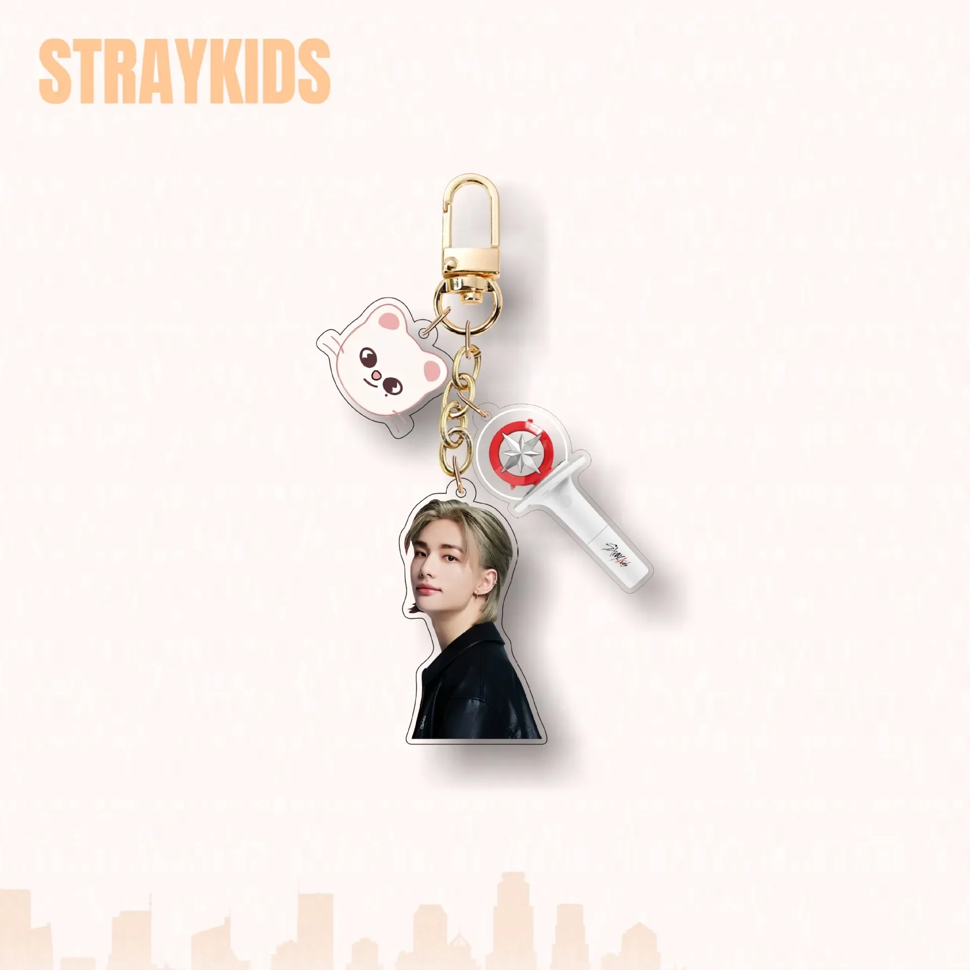 

Idol Boys Straykids Cartoon Acrylic Keychain SKZOO Bag Accessories Felix HyunJin Jisung Minho Jeongin Fans Collection Gifts