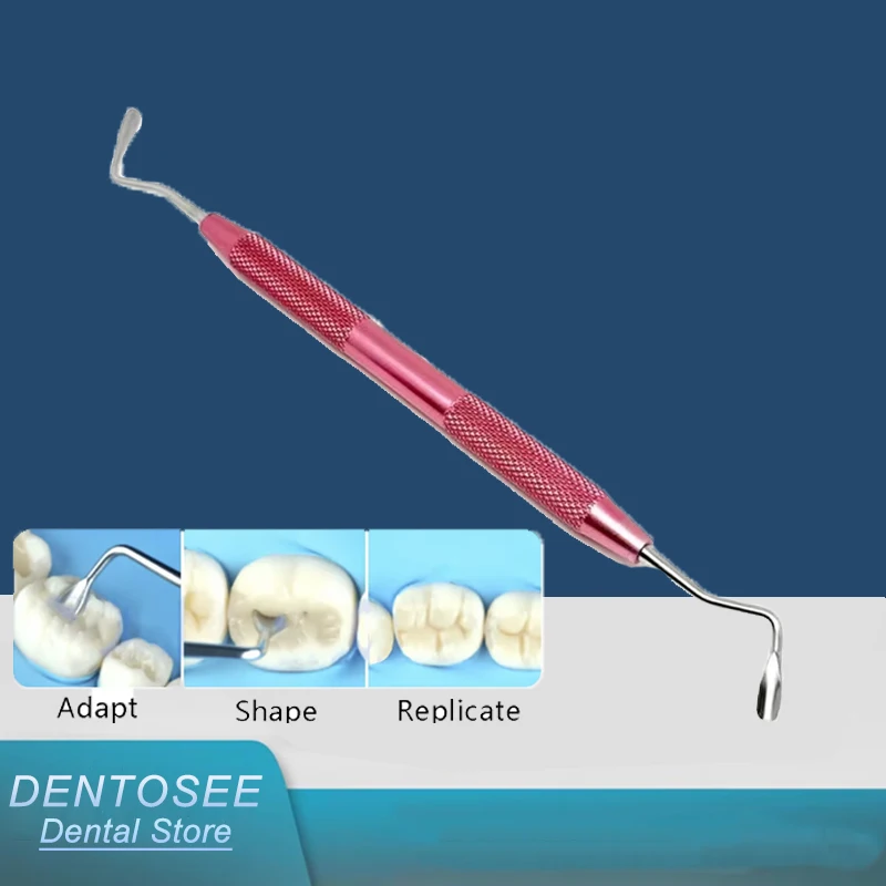 

Dental Tools Kit for Aesthetic Restoration - Replica Posterior Teeth Occlusal Modeling Resin Filling Spatula - Professional Use