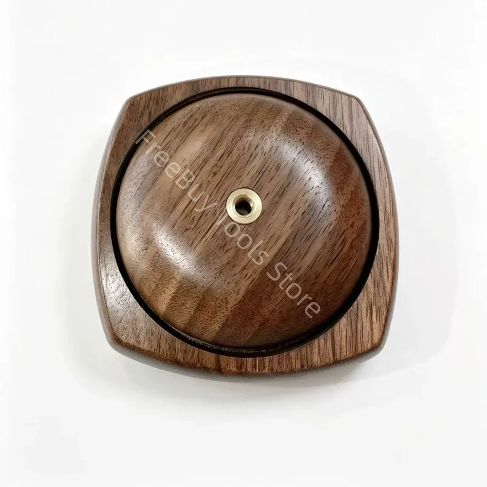 Black Walnut Wood Yarn Spindle with Anti-Reverse Bearing – DIY Non-Rotating Yarn Ball Holder for Knitting & Crochet