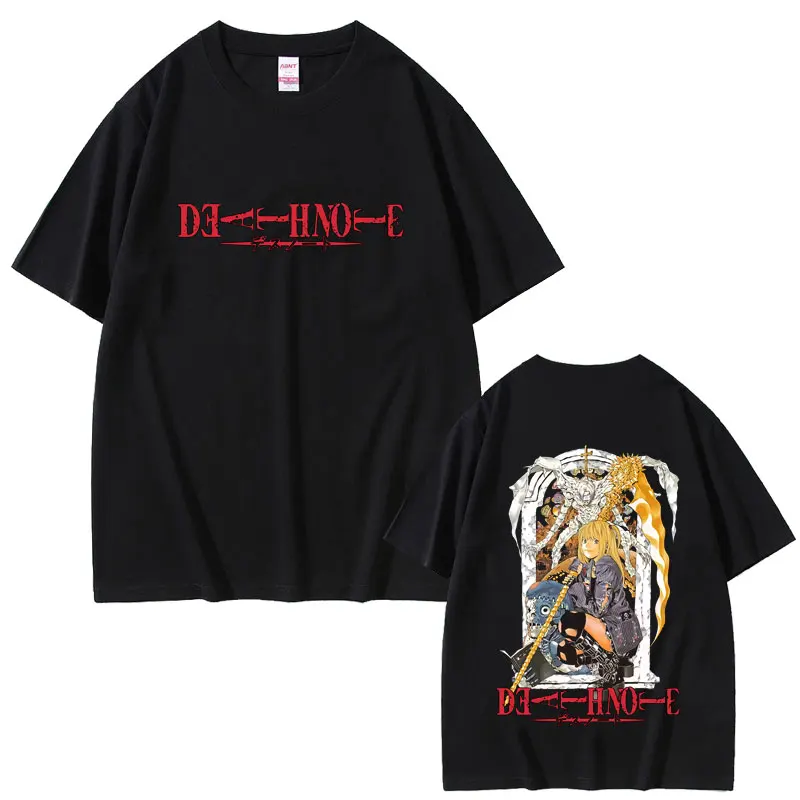 

Anime Death Note Ryuk Misa Merch T-shirt Men Women Casual Oversized Soft Cotton Short Sleeve Cartoon Manga Cosplay Streetwear