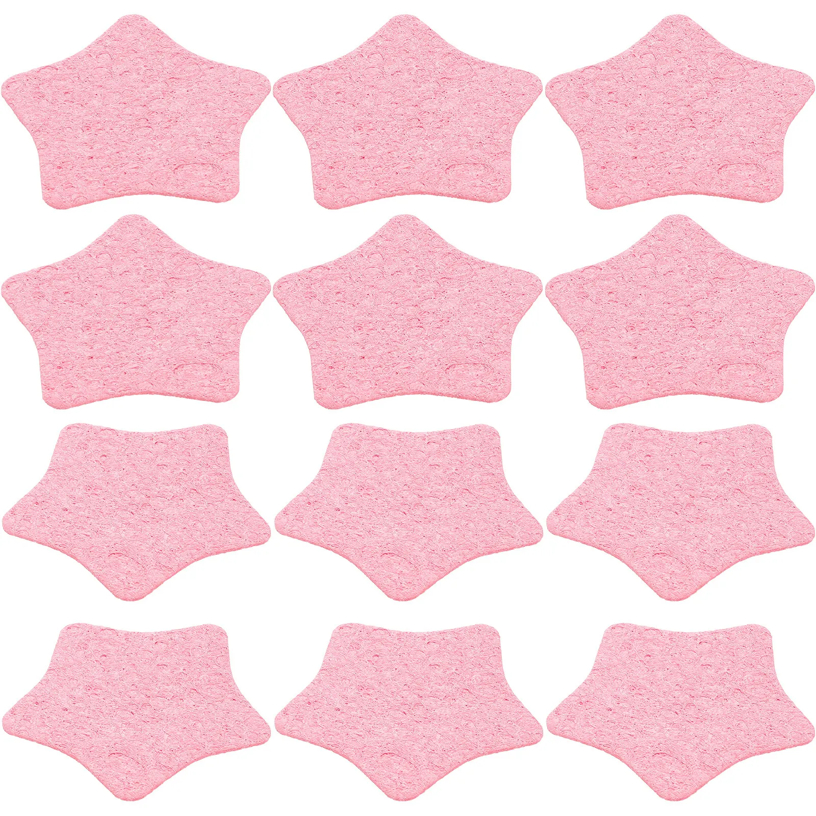 

25pcs Cleaning Sponge Facial Exfoliator Pads Absorb Water Wood Pulp Cotton Makeup Removal Face Wash Safe Soft Material Portable