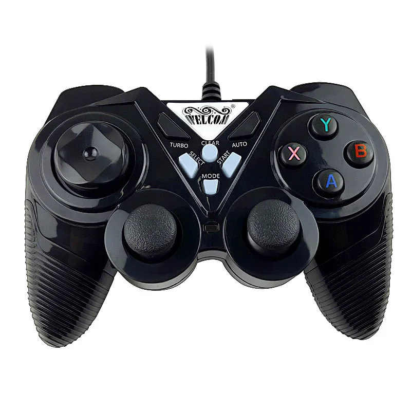 Huikang WELCOM8400 noir édition Non Vibration USB mendala Double Combo câble d'ordinateur contrôleur de jeu