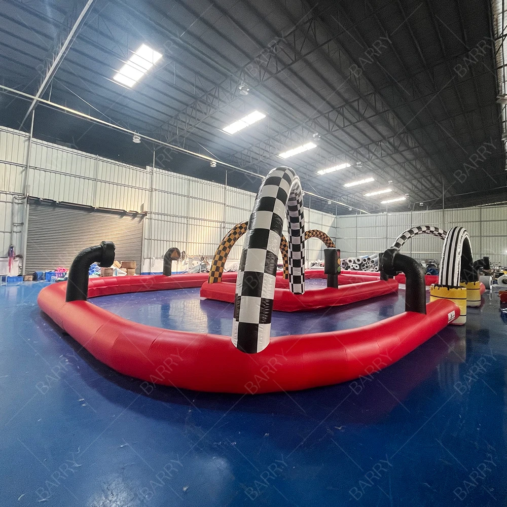 

Custom Commercial PVC Barrier Inflatable Go Kart Race Track Inflatable Bumper Car Arena