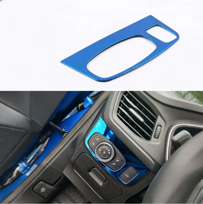 LHD For Ford Focus MK4 ST Line 2019-2021 Car door switch lock frame door handle sticker light height adjustment cover trim