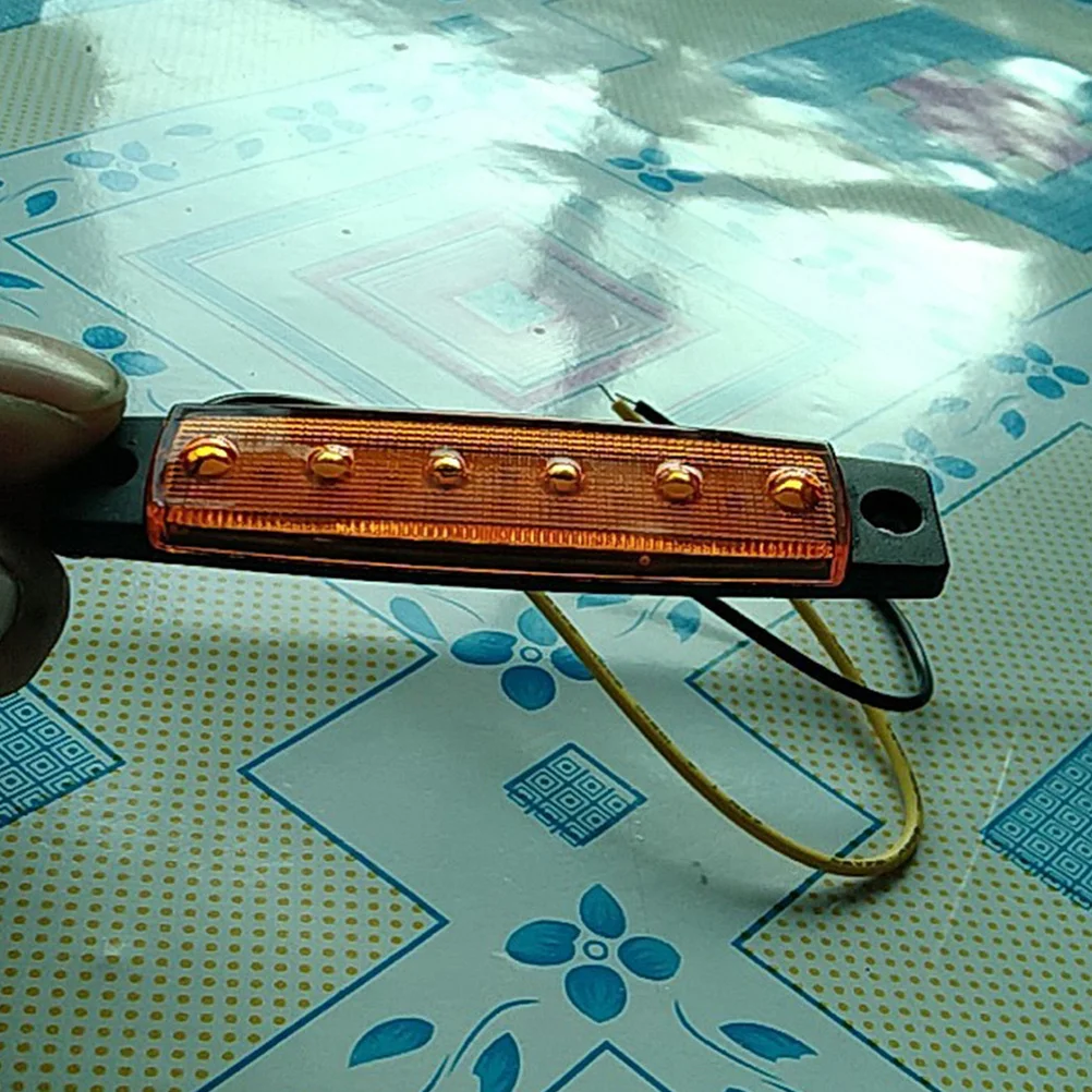 

6pcs 6LED Boat Lights Kayak Stern Navigation Waterproof LED Strip Interior Utility Abs Marine Accessories 12V Yellow