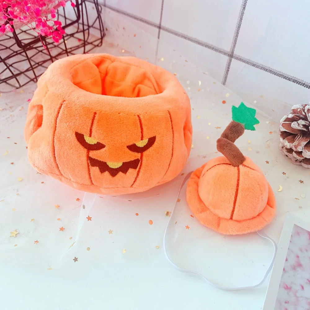 Dress Up Cotton Doll Pumpkin Clothes Set Orange Kawaii Cotton Doll Halloween Suit Hat Fashion Plush Dolls Clothes