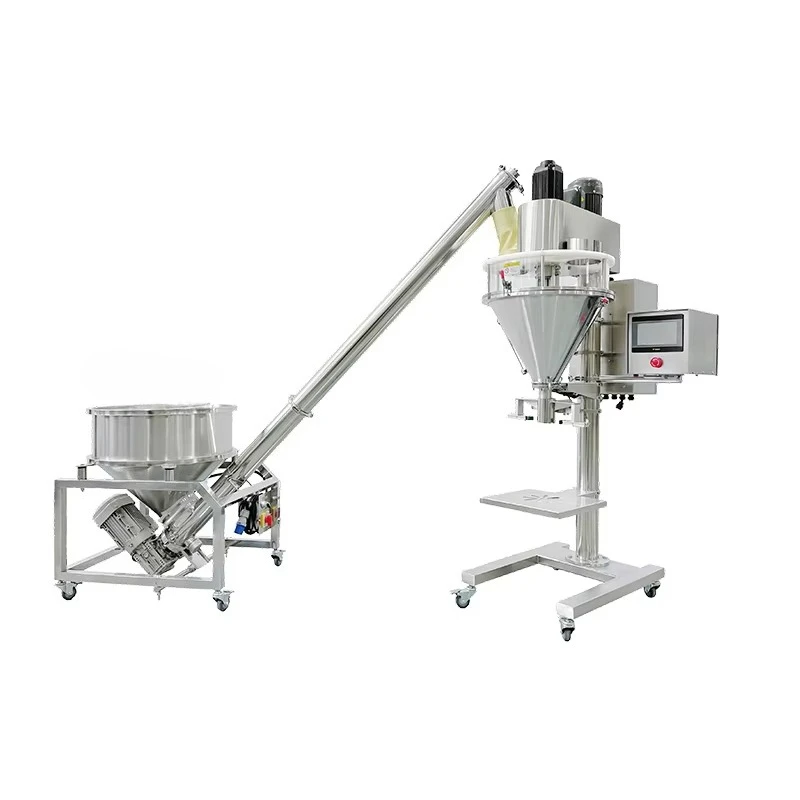 Customizable Factory Processing Pearl Pellet Herbal Powder Corn Filling Machine Easy Operation New Design Auger Filler 220V