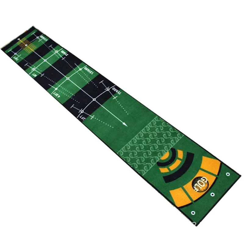 Indoor Golf Putting Training Mat Washable Anti-Slip Green Practice Golf Putting Mat