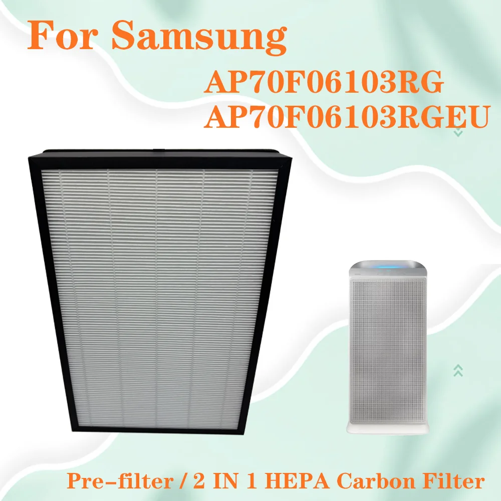 pour-purificateur-d'air-samsung-ap70f06103rg-ap70f06103rgeu-filtre-hepa-2-en-1-de-remplacement-charbon-actif