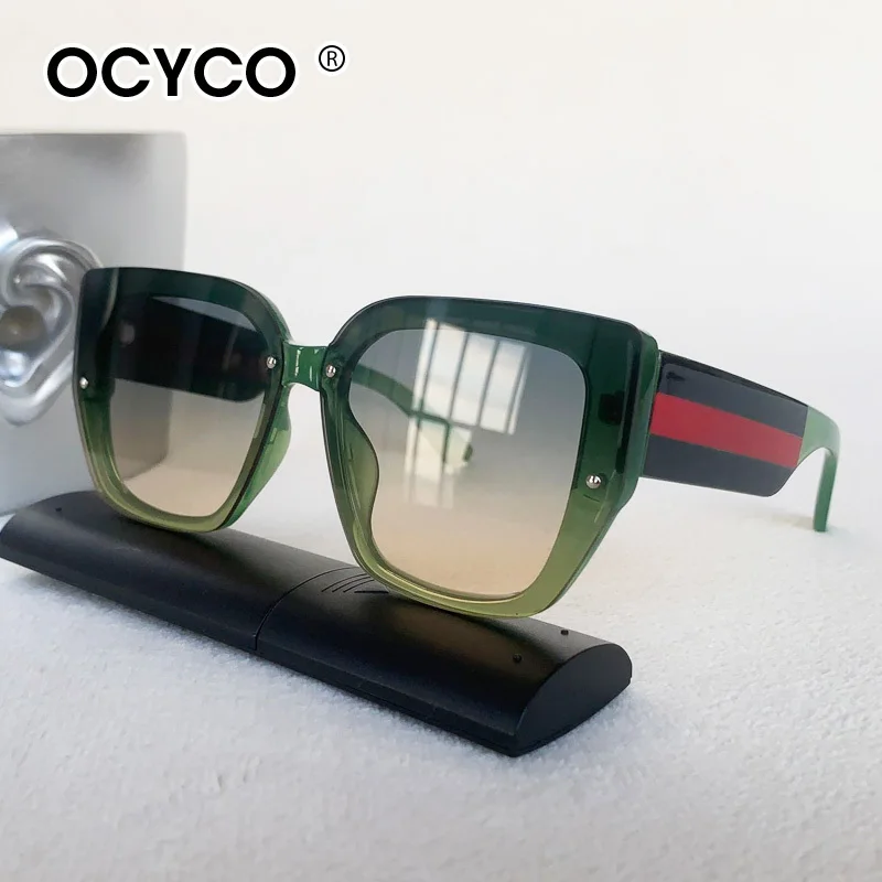 Trendy Quadratische Sonnenbrille Männer Frauen Designer Luxus Marke Große Rahmen Sonnenbrille UV400 Mode Vintage Brillen für Reisen – Detail 20