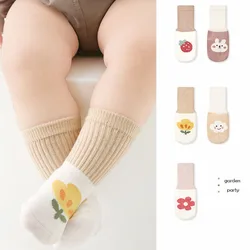 5 Pairs Summer Cartoon Flower Toddler Baby Socks for Baby Accessories Newborn Middle Length Breathable Boys Tube Sock