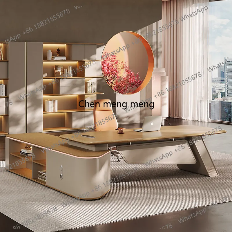 B567 President Designer Creative Bench High-end Light Luxury Chairperson Senior Desk