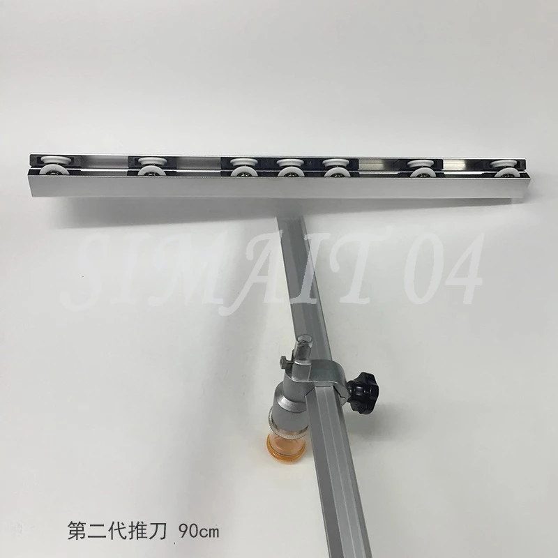 2nd Generation Push Knife T-shaped Hand Push Rod Tough Tape Measure Clear Scale Precise Sharp Glass Ruler Knife